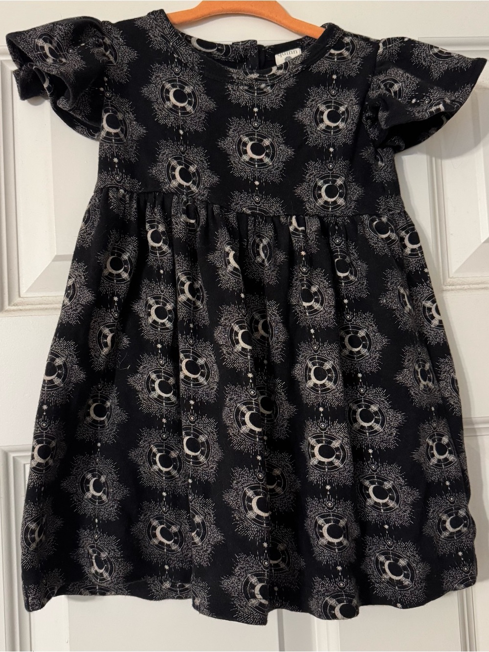 Kate Quinn Cosmic Moon Flutter Sleeve Dress